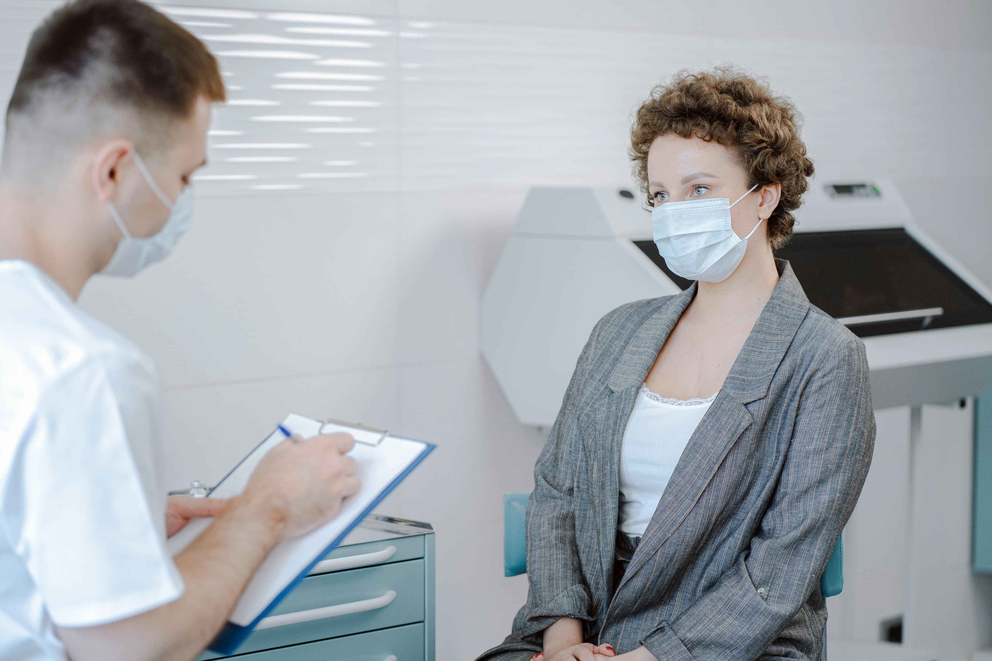 Dental patient being treated